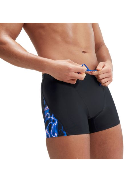 Speedo V-Cut Aquashorts -Black/Cobalt/Blue