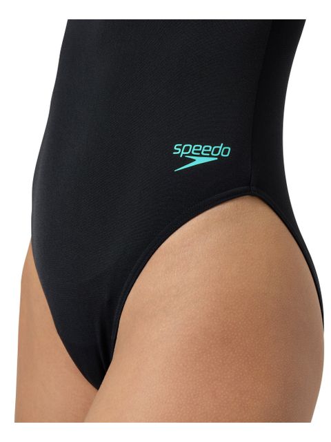 Speedo Racer Zip One Piece - Anthracite