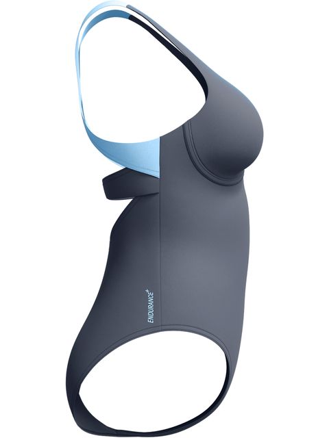 Speedo Flex Band Swim Bra One Piece - Grey Lead
