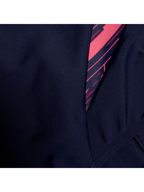 Speedo Splice Muscleback One Piece - Hyperboom/Navy/Pink