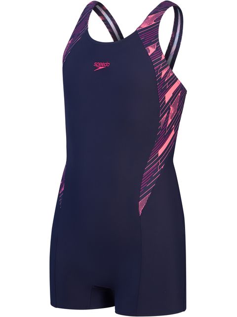 Speedo Splice Legsuit - Hyperboom/Navy/Pink