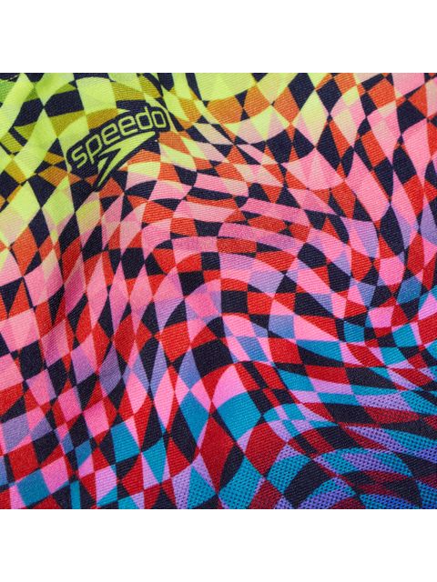 Speedo Powerback One Piece - Black/Lime/Pink