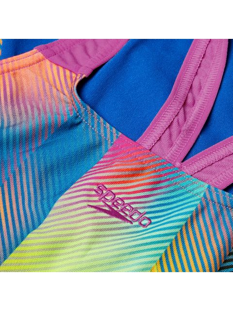 Speedo Powerback One Piece - Cobalt/Pink/Lemon/Green