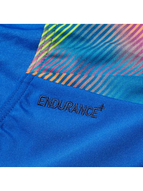 Speedo Powerback One Piece - Cobalt/Pink/Lemon/Green