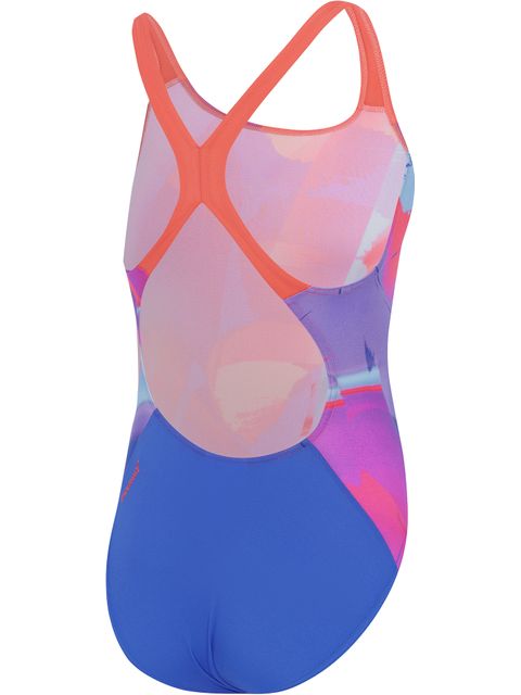 Speedo Digital Allover Powerback One Piece - Cobalt Pop