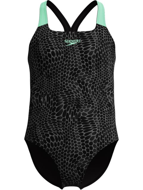 Speedo Digital Powerback One Piece - Alfalfa Green