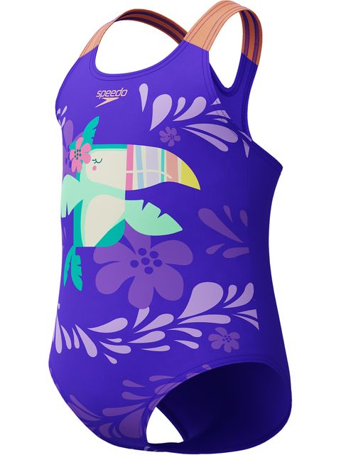 Speedo Toddlers One Piece - Toucan/Indigo Glow
