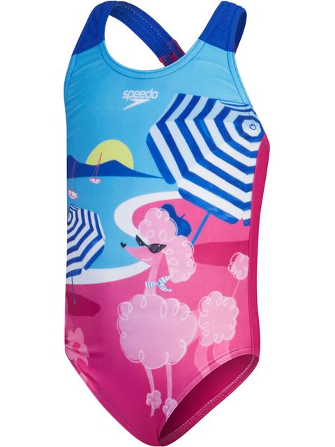 Speedo Toddler One Piece - Pink/Blue