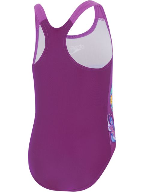 Speedo Toddlers Digital Printed One Piece - Neon Violet