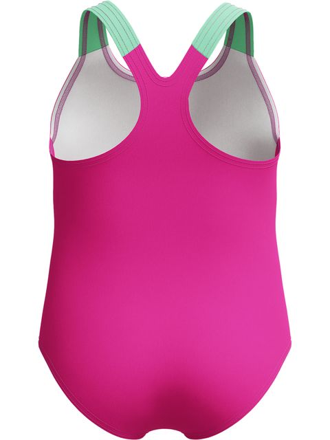 Speedo Toddlers One Piece - Watermelon/Neon Bubblegum