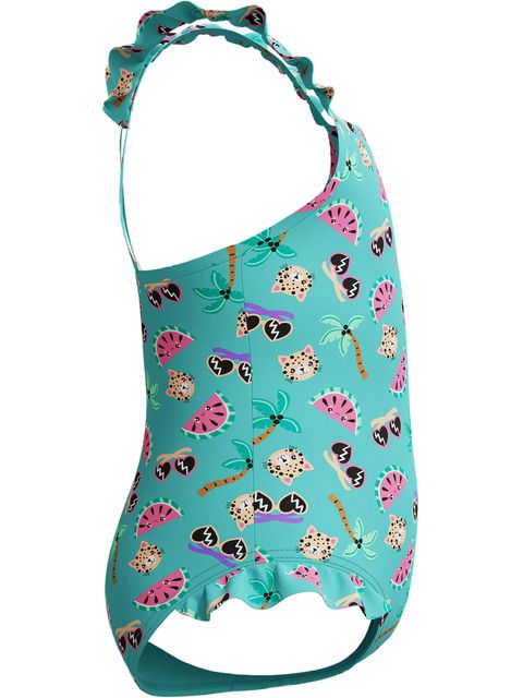 Speedo Toddlers Frill One Piece - Watermelon/Arctic Glass