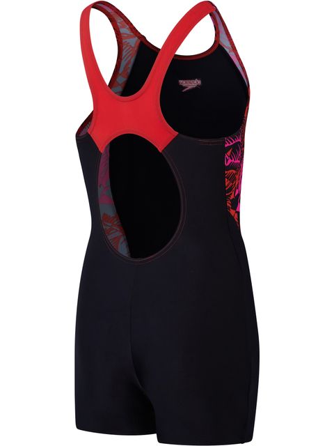 Speedo Panel Legsuit - Navy/Pink