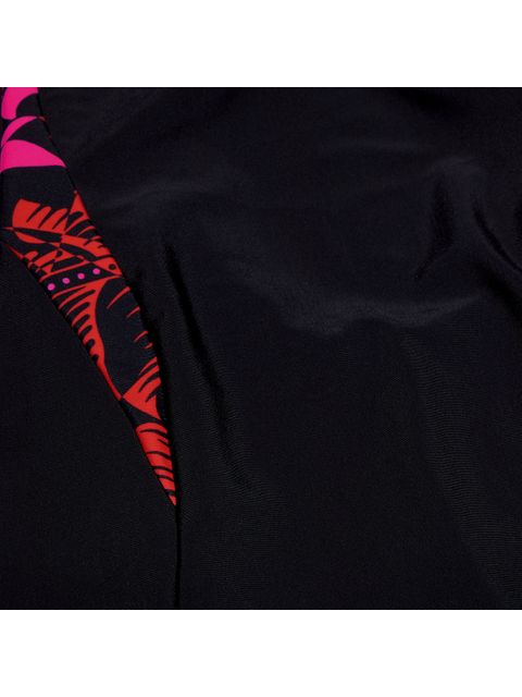 Speedo Panel Legsuit - Navy/Pink