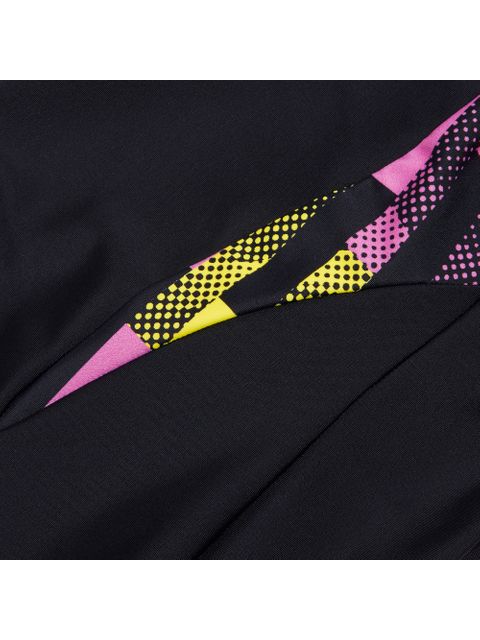 Speedo Panel Legsuit - Pink/Lemon