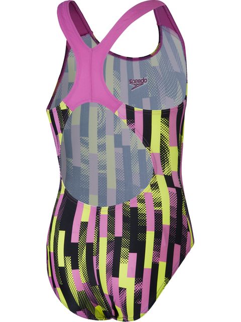 Speedo Splashback One Piece - Pink/Lemon
