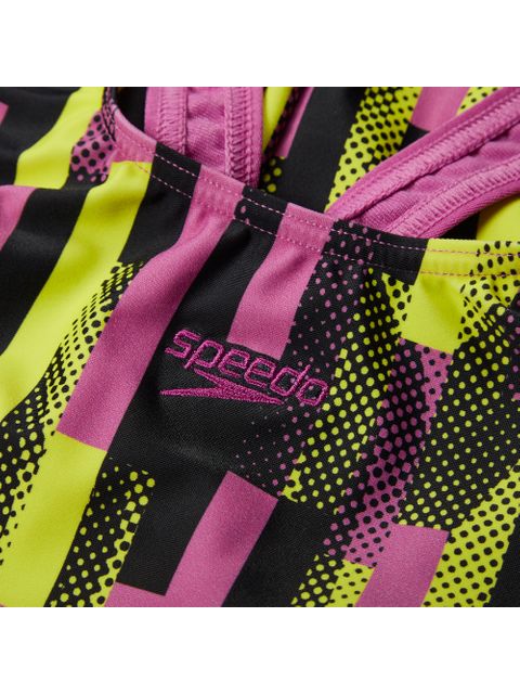 Speedo Splashback One Piece - Pink/Lemon