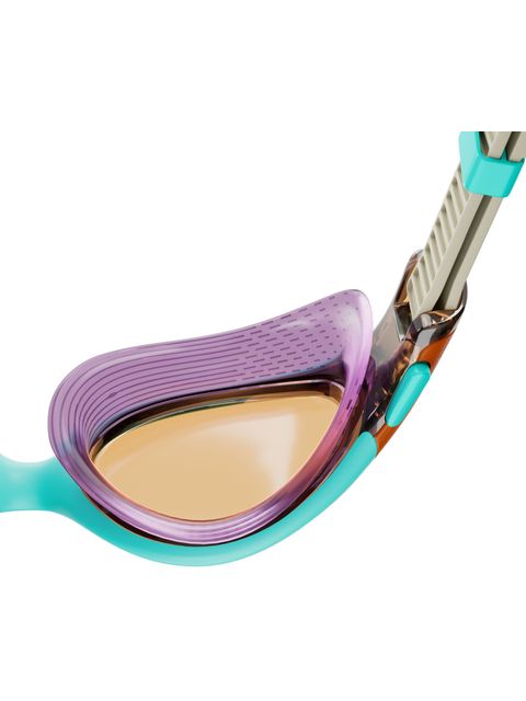 Speedo Biofuse 2.0 Womens Goggles - Tinted/Blue/Pumkin/Tan
