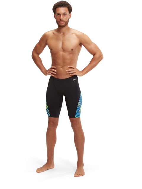 Speedo V-Cut Jammers - Black/Cobalt