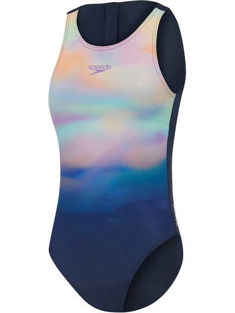 Speedo Placement Hydrasuit One Piece - Peacoat