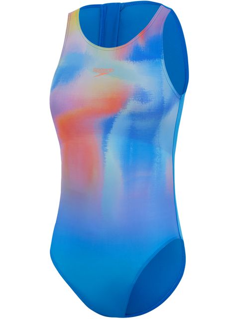 Speedo Hydrasuit One Piece - Blue/Lemon/Green/Red