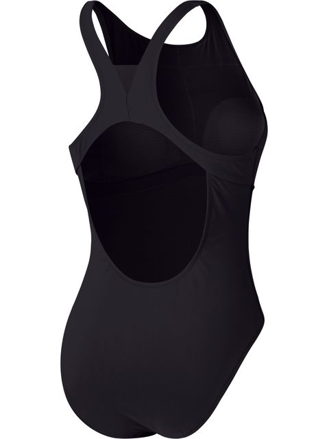 Speedo Solid Highneck One Piece - Anthracite