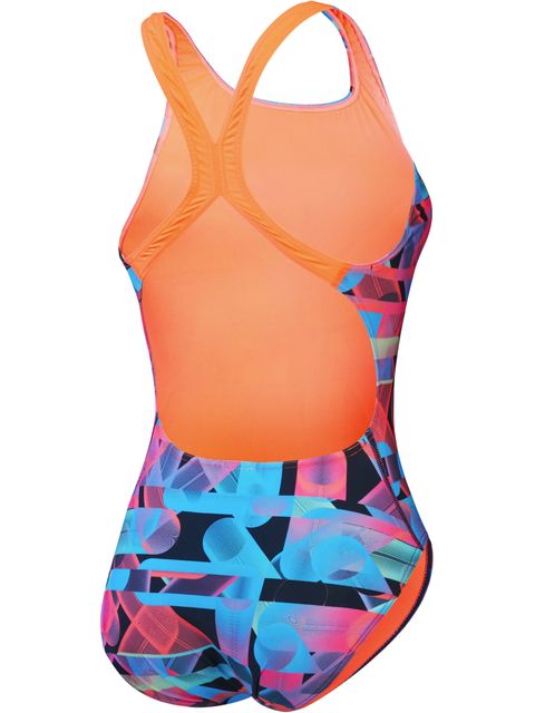 Speedo Powerback One Piece - Red/Blue