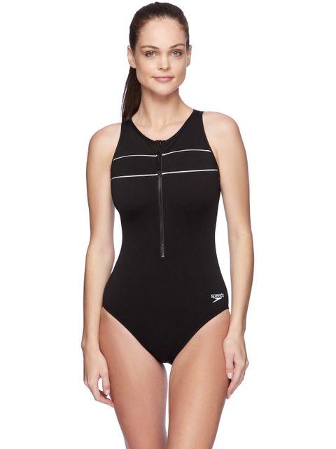 Speedo Spirit Turbo One Piece - Black/White