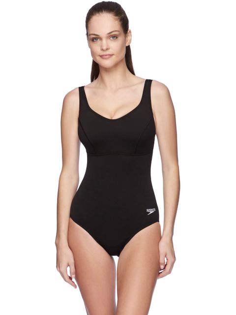Speedo Contour Clipback One Piece - Black
