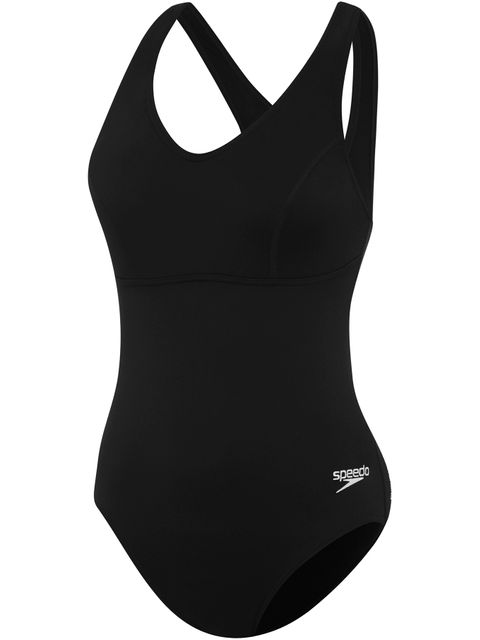 Speedo Contour Clipback One Piece - Black