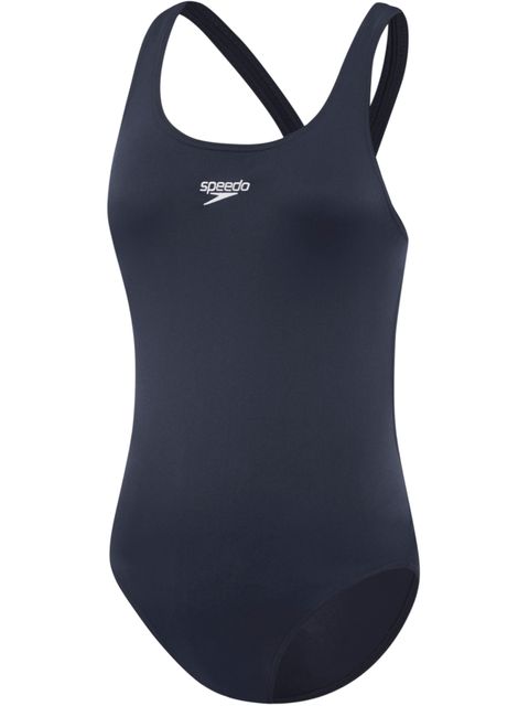Speedo Girls Leaderback One Piece - Navy