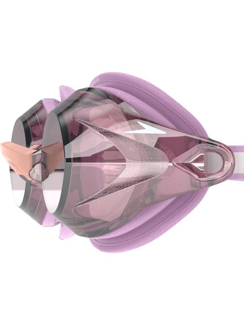 Speedo Womens Vanquisher 3.0 Goggles - Silver Mirror/Peony Pink/Vermillion