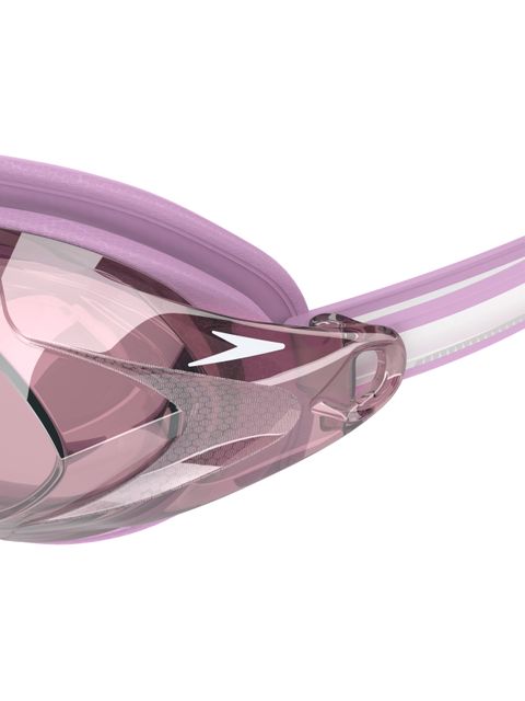 Speedo Womens Vanquisher 3.0 Goggles - Silver Mirror/Peony Pink/Vermillion