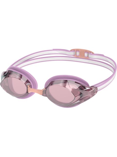 Speedo Womens Vanquisher 3.0 Goggles - Silver Mirror/Peony Pink/Vermillion