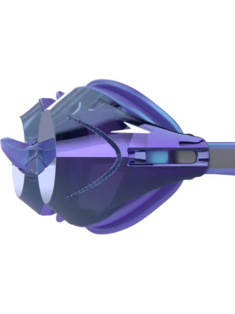Speedo Vanquisher 2.0 Mirrored Limited Edition Goggles - Iridescent Midnight Purple Mirror/Grey/Silver