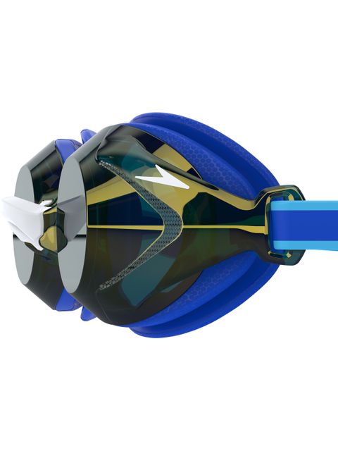 Speedo Vanquisher 3.0 Junior Goggles - Gold Mirror/Cobalt Pop/Cobalt