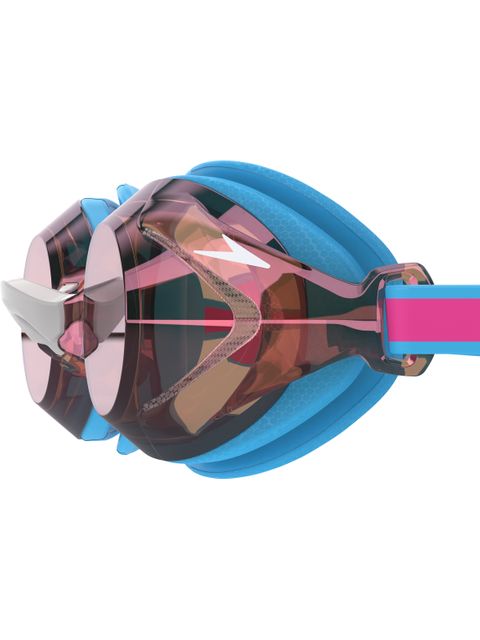 Speedo Vanquisher 3.0 Junior Goggles - Gold Mirror/Picton Blue/Vermillion