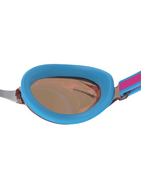Speedo Vanquisher 3.0 Junior Goggles - Gold Mirror/Picton Blue/Vermillion