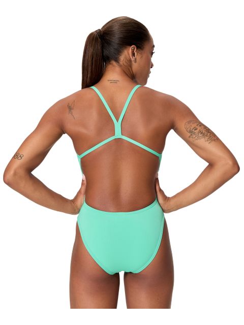 Speedo Solid V-Back 2.0 One Piece - Aqua Breeze