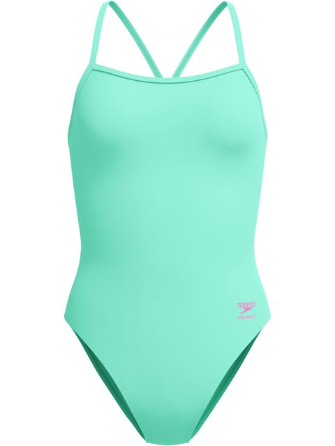 Speedo Solid V-Back 2.0 One Piece - Aqua Breeze