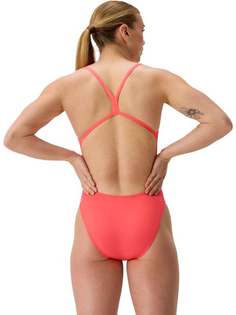 Speedo Solid-V-Back 2.0 One Piece - Neon Coral
