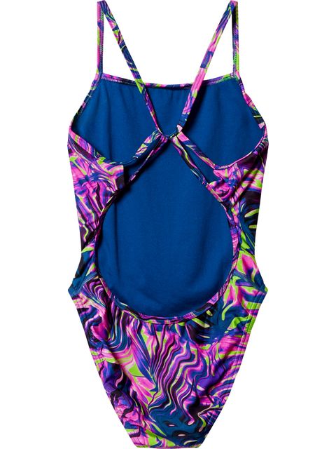 Speedo Printed Web Back One Piece - Techno Jungle