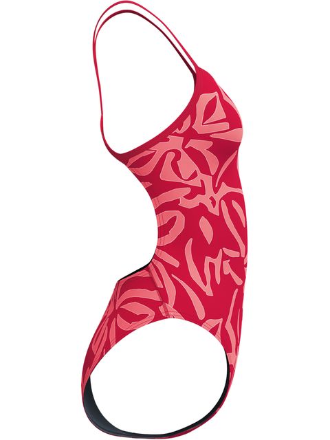 Speedo Printed V-Back 2.0 One Piece - Seashell Illusions/Summer Orange