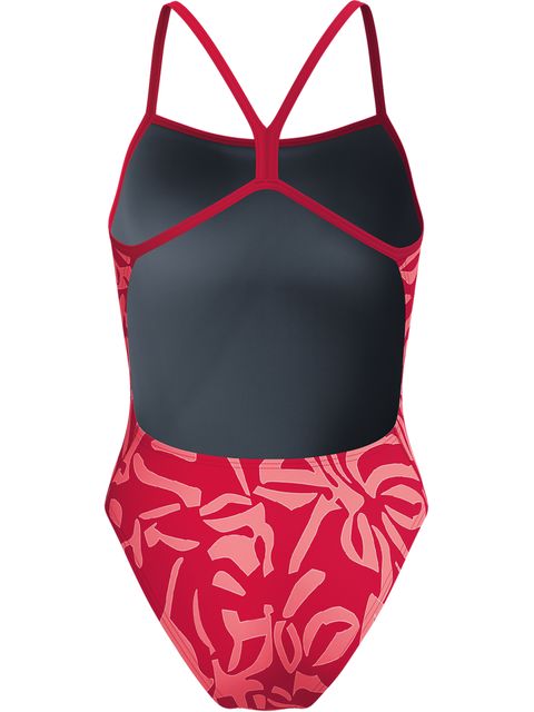 Speedo Printed V-Back 2.0 One Piece - Seashell Illusions/Summer Orange