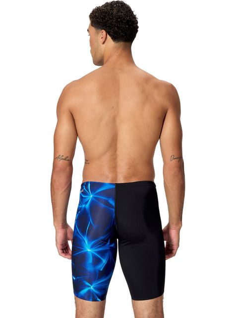 Speedo Mens Print V-Cut Jammers - Anthracite/Sapphire