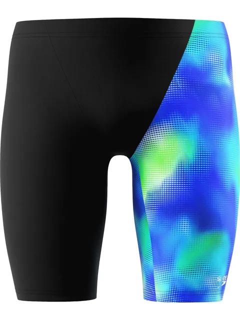 Speedo Placement V-Cut Jammers - Black/Light Blue
