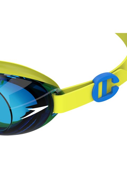 Speedo Jet Junior 2.0 Goggles - Tinted/Empire Yellow/Neon Blue