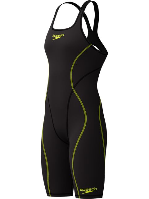Speedo Fastskin HyperSpark Openback Kneeskin - Black