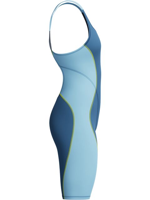 Speedo Fastskin HyperSpark Openback Kneeskin - Nite/Sevres Blue