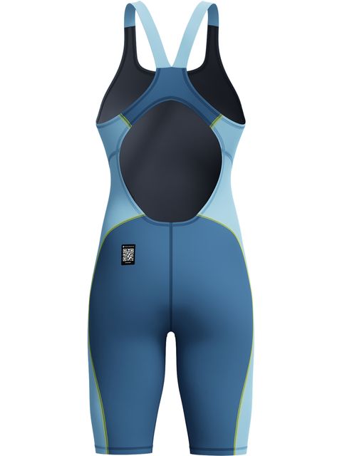 Speedo Fastskin HyperSpark Openback Kneeskin - Nite/Sevres Blue