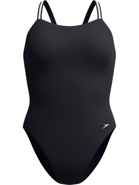 Speedo Active Back One Piece - Black/Silver